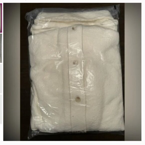 VS PINK Reverse Fleece Shacket NWT - Picture 8 of 8